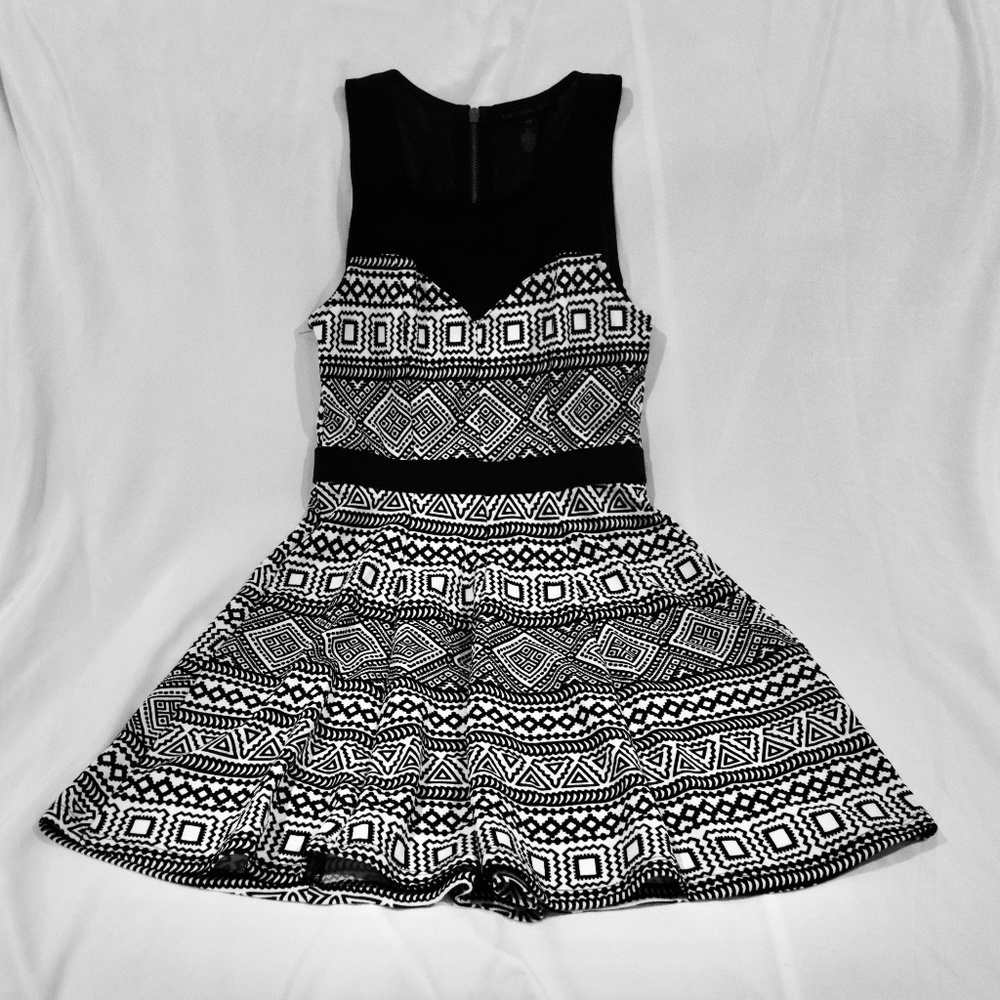 Black and White Dress